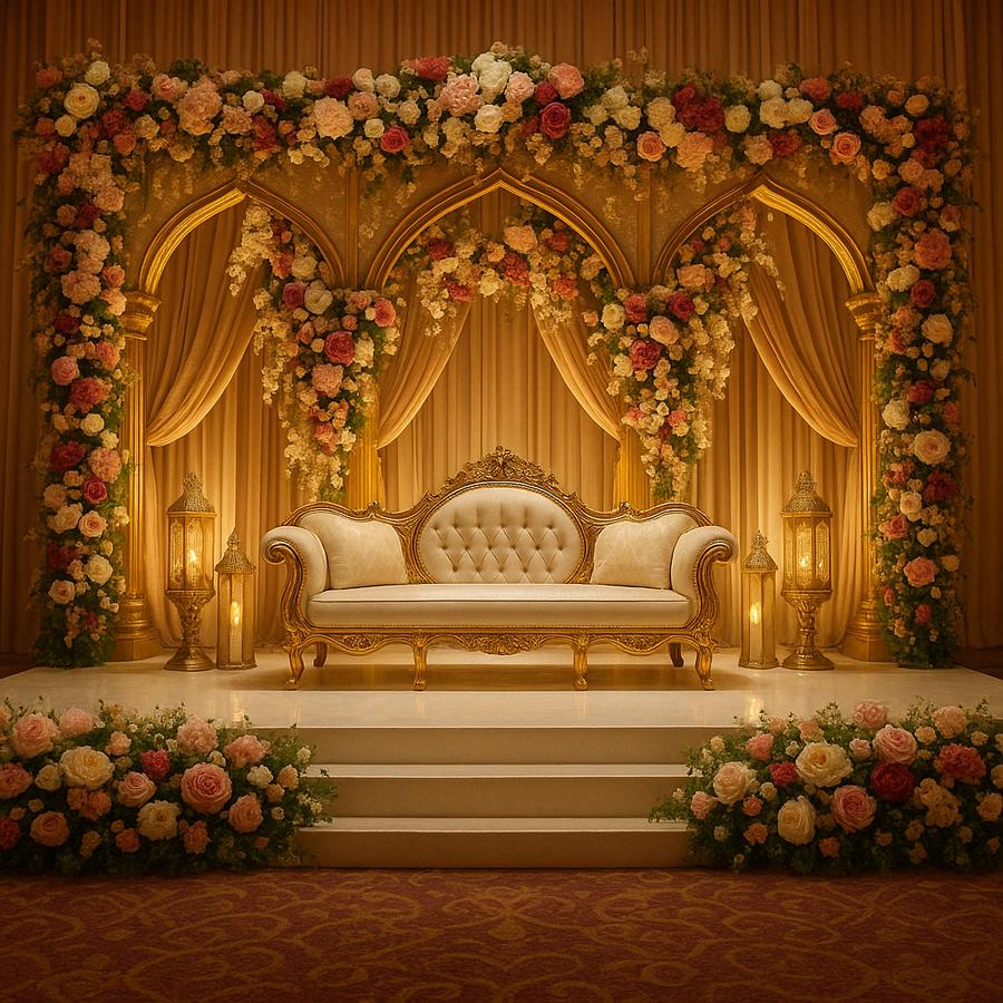 Luxury wedding stage Abu Dhabi